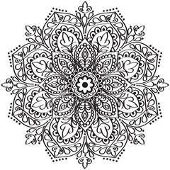 Mandala. Vintage decorative elements. Oriental pattern, Islam, Arabic, Indian motifs