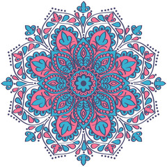 Mandala. Vintage decorative elements. Oriental pattern, Islam, Arabic, Indian motifs