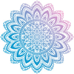 Ethnic Mandala ornament. Vintage decorative elements. Oriental pattern, Islam, Arabic, Indian motifs