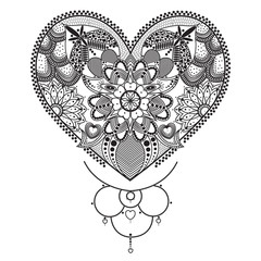 Ethnic Mandala ornament. Vintage decorative elements. Oriental pattern, Islam, Arabic, Indian motifs