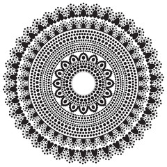 Ethnic Mandala ornament. Vintage decorative elements. Oriental pattern, Islam, Arabic, Indian motifs