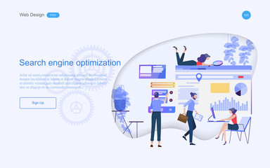 Business concept of web design for Innovation includes solutions for business teamwork in collaborative planning data analysis consulting. Vector illustration.