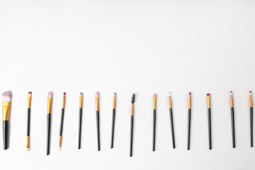 Cosmetic brush background.