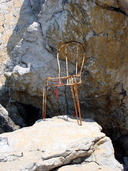 climber on rock