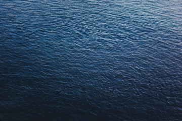 Dark blue sea waves