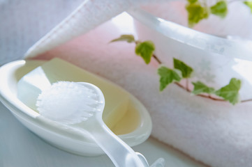 バス用品　石けんとブラシ	