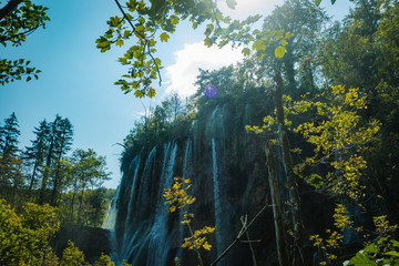 Wasserfall im Plitivce Nationalpark in Kroatien