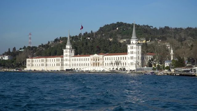 istanbul, Turkey - March 2019: Kuleli Military Highschool in Cengelkoy district