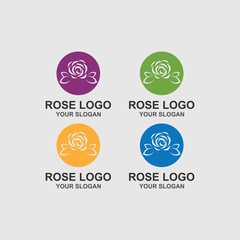 Rose Logo Template