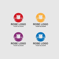 Rose Logo Template