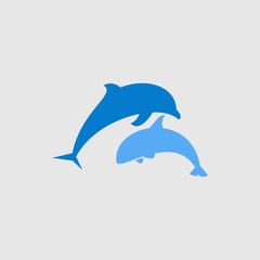 Dolphins logo template