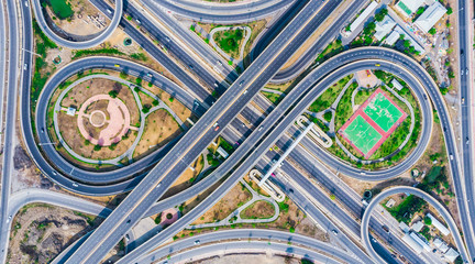 Road traffic in city at Nonthaburi ,Thailand.