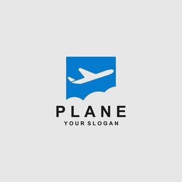 plane logo template