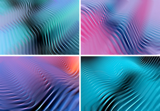 Colorful Abstract Wavy Background