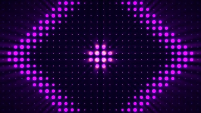 Electric lamps, color abstraction, loop, rombus. Rombus modern virtual led animation background