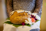 Traditional polish wedding bread detail