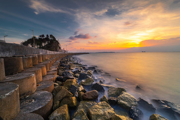 Panorama Sunset of batam bintan Wonderful Indonesia