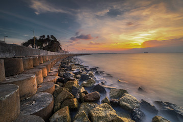 Panorama Sunset of  batam bintan Wonderful Indonesia