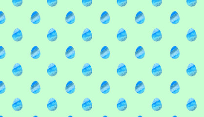Background Easter blue eggs