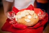 Traditional polish wedding bread detail