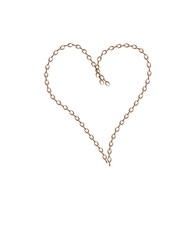 heart from chain background illustration