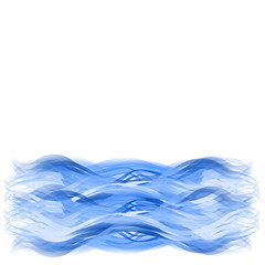 Watercolor background - blue waves
