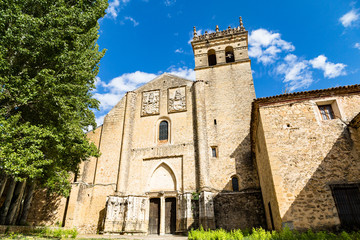 Monastery of Santa Maria del Parral in Segovia in a bright Summer day. Castilla y Leon, Spain