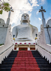 Bahirawakanda Vihara Buddha Statue, Kandy, Sri Lanka - obrazy, fototapety, plakaty