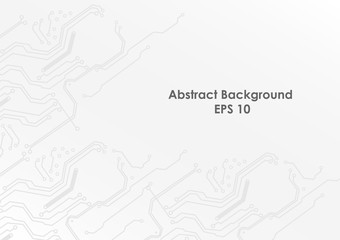 Abstract circuit technological and white background.illustration vector design