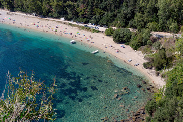 The beach Valtos view (region of Epirus, Greece)
