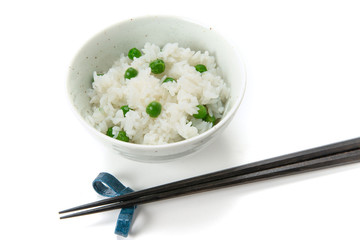 グリンピース御飯