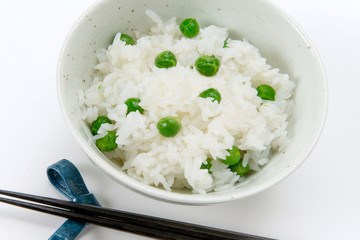 グリンピース御飯