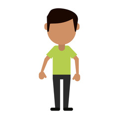 man faceless avatar cartoon
