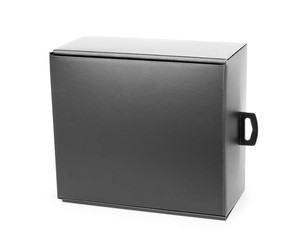 Black elegant box on white background