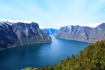 Majestic landscape of fjord in Norway
