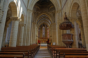 Fototapeta na wymiar Eglise Notre Dame de l'Assomption, Rouffach, Alsace, Haut-Rhin, Grand Est, France 