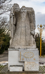 Tsagaan Ubgen, The elder White, Mongolian guardian of life and longevity, Elista, Kalmykya,Russia