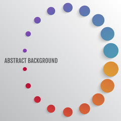 Bright abstract background with circles.