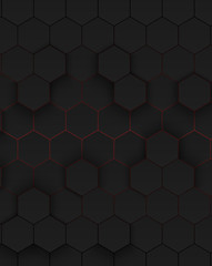 Abstract hexagonal background.