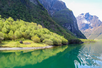 Plakat Majestic landscape of fjord in Norway