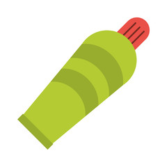 oil paint bottle isolated