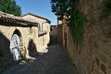 Obraz premium Antica strada a San Ginesio nelle Marche