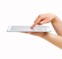 with the tablet connected