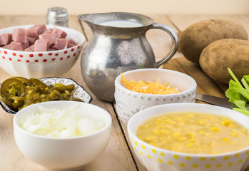 Homemade Fiesta ham soup.