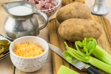Homemade Fiesta ham soup.