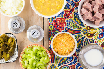 Homemade Fiesta ham soup.