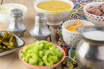 Homemade Fiesta ham soup.
