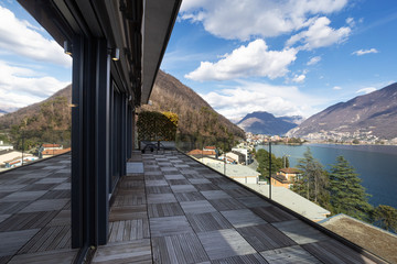 Fantastic landscape seen from apartment terrace