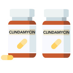 Clindamycin is an antibiotic used to treat certain serious bacterial infections.