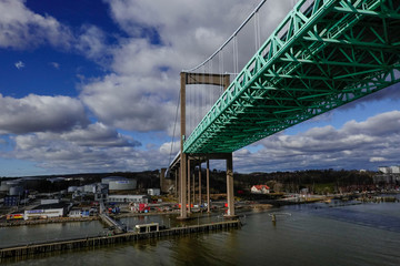 Gothenburg, Sweden The Älvsborgsbron, a bridge over the Göta älv, or Gota river.